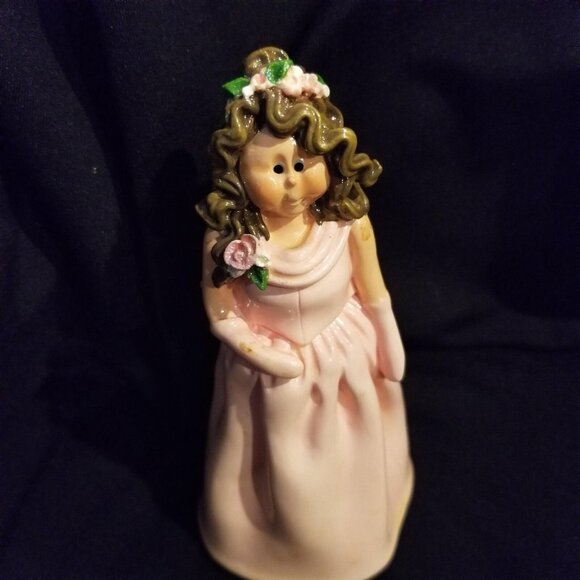Vintage 90s Enesco Wedding Cake Topper Donna Little 1999 Bride Groom Figurines - Picture 3 of 13